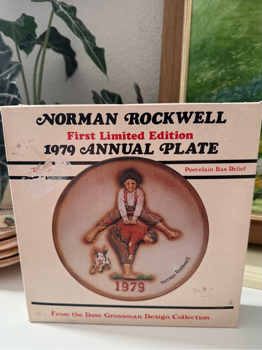 Norman Rockwell First Edition 1979 Annual Plate “Leapfrog”